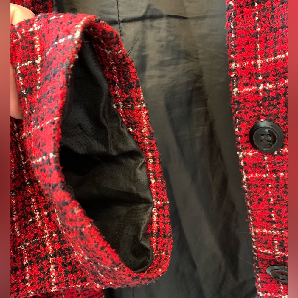 Red plaid jacket - Picture 6 of 6